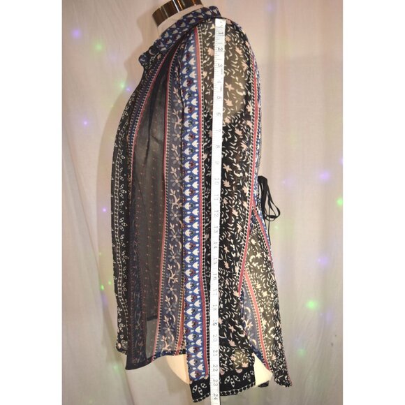 Free People Boho Blouse size Medium - Picture 3 of 9